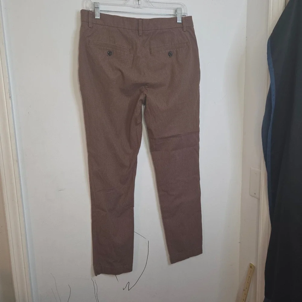 Banana Republic Mens Brown Slim Tapered Fit Chino Pants 31x32 Cotton Stretch